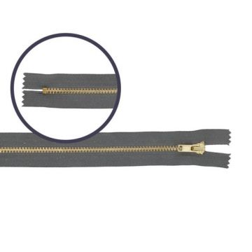Reißverschluss Hose Gold - 013 - Grey - 10 cm 