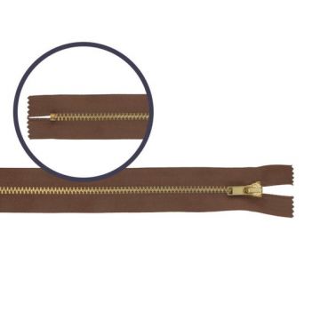 Reißverschluss Hose Gold - 083 - Warm Brown - 22 cm