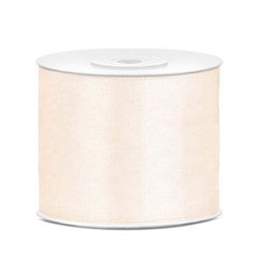 Budget Satinband - Pro Rolle - 38mm - Creme