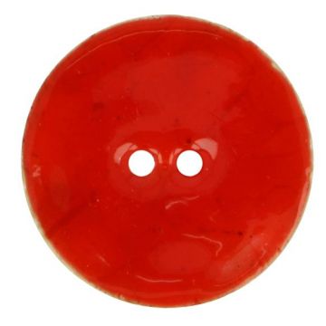 Knopfe Kokos Nature Blood Red - 27,5mm