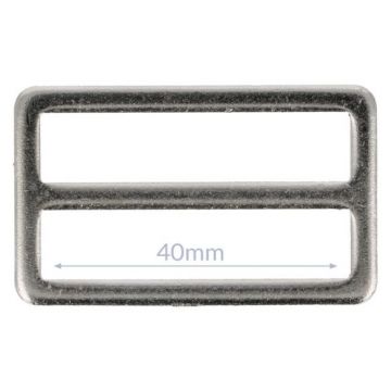 Opry Vierkantring Flache - Silver - 40mm