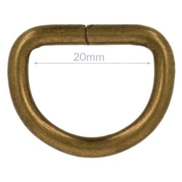 Opry D-Ring - Old Gold - 20mm