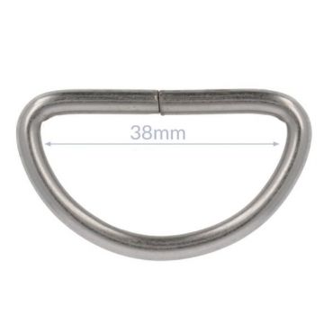 Opry D-Ringe - Mat Silver - 38mm