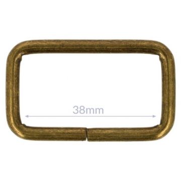 Opry Vierkantring - Old Gold - 38mm