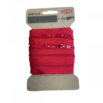 Opry Reißverschluss 3m -  Red