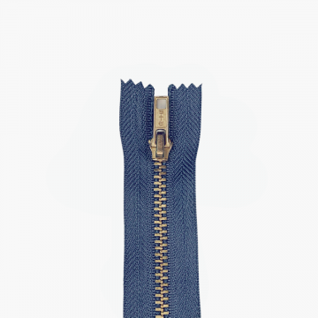 Reißverschluss Hose Gold - 839L - Denim Blue/Grey - 10 cm 