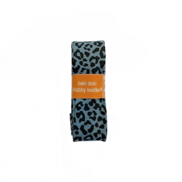 Schrägband - Leopard Steelblue - 2m 