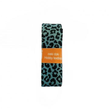 Oaki Doki Schrägband Summer Collection - Leopard Old Green - 2m 