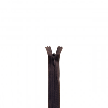 Nahtverdeckter Reissverschluss 60cm - 917 - Dunkel Braun