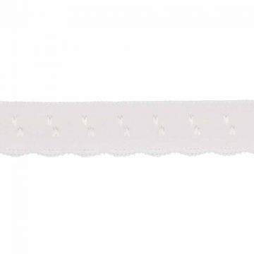 Dessous Elastische Spitze Faltbar - Off White