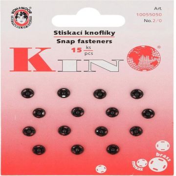 Annäh Druckknöpfe - 5 mm - Schwarz