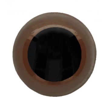 Veiligheidsogen Donker Bruin - 22mm