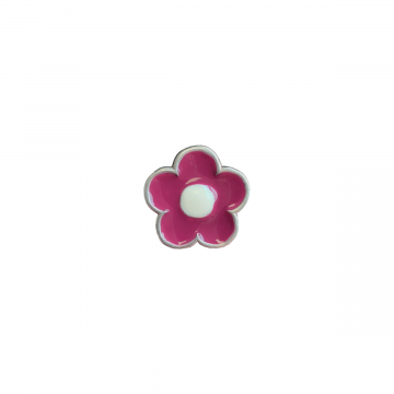 Knopfe Blume Cassis - 22mm