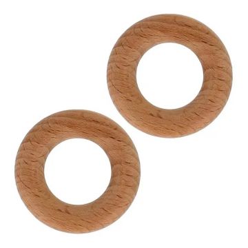 Bohin - Holz-Beißring / Ring für Rassel - 55mm - 2st