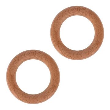Bohin - Holz-Beißring / Ring für Rassel - 80mm - 2st