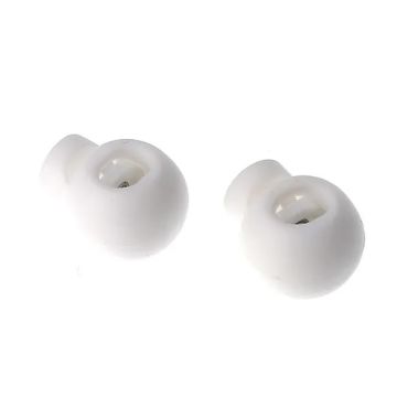 Bohin - Koordstopper 1-gaats - 18x15mm wit