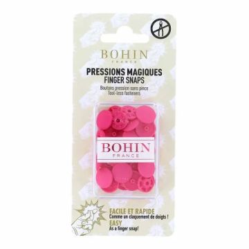 Bohin - Magischer Druckknopf 13mm - Fuchsia