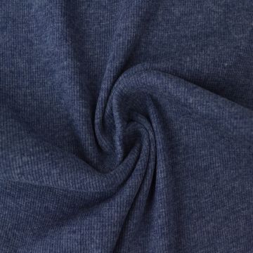 Bündchen Rib - Jeansblau Melange - M15
