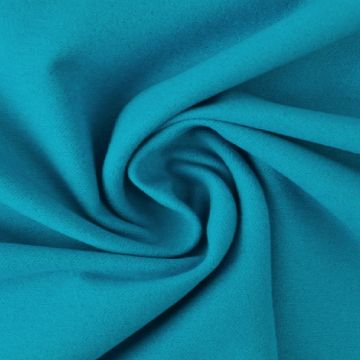 Baumwollflanell - Petrol Blau