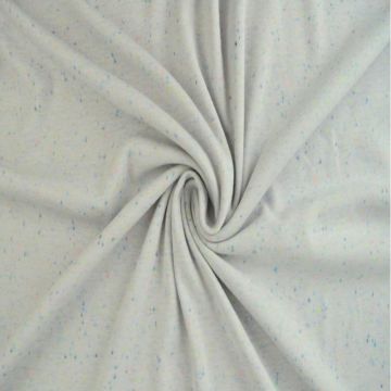 Katoenen Tricot Speckles Collection - Light Blue/ Light Grey