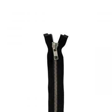 Metall Reißverschluss - Zweiwege teilbar - 580 - Black/Silver - 85cm