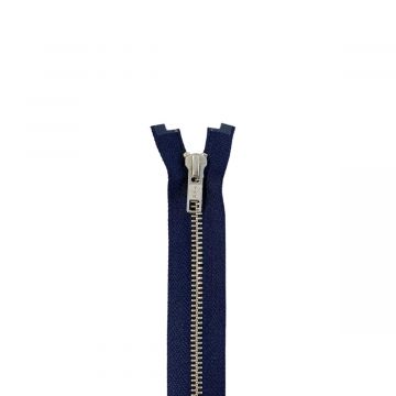Metall Reißverschluss - Zweiwege teilbar - 560 - Dark Blue/Silver - 85cm