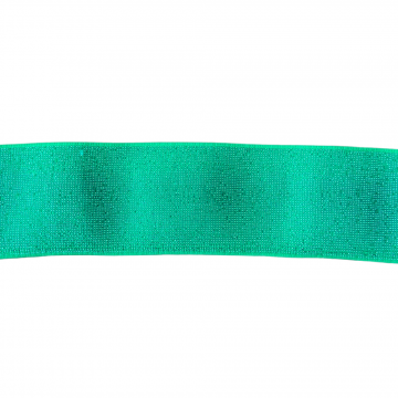 Gummiband Soft Glittery - Green/Silver - 40 mm