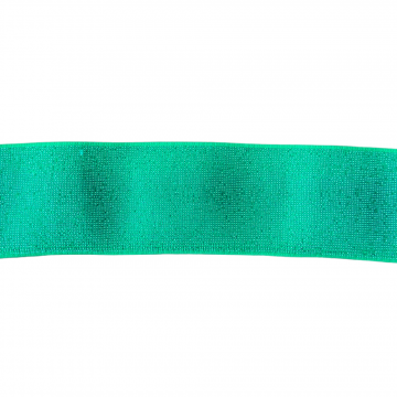 Gummiband Glittery Green/Silver - 40 mm