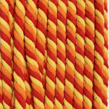 Kordel Gedreht 15-17mm - Yellow/Orange/Red