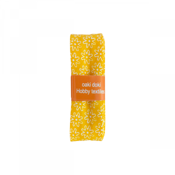 Oaki Doki Biaisband Summer Collection - Yellow Flowers - 2m 