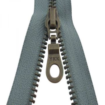 Kupfer YKK-Reißverschlüsse Teilbar - Grau-577- 40 cm