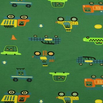 Happy Cars on Green