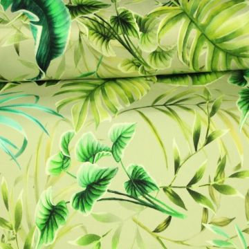 Stretch Baumwolle - Tropical Leafs 