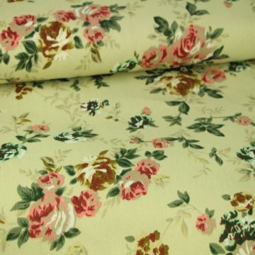 English Roses on Beige