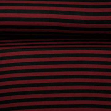 Strickjersey  - Dark Red Stripes