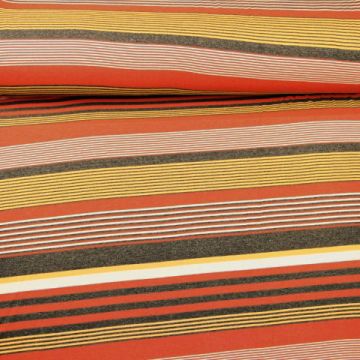 Jersey - Stripes Red/White/Antracite/Ocher