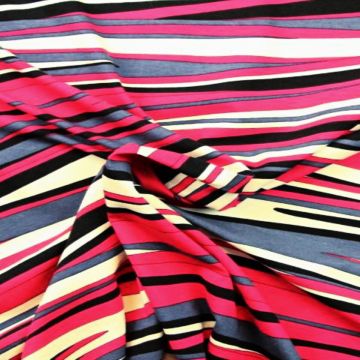 Jersey - Stripes Steelblue/Black/Raspberry