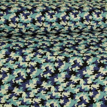 Baumwolle - Little Soldier Blue/White 