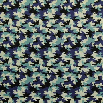 Baumwolle - Little Soldier Blue/White 