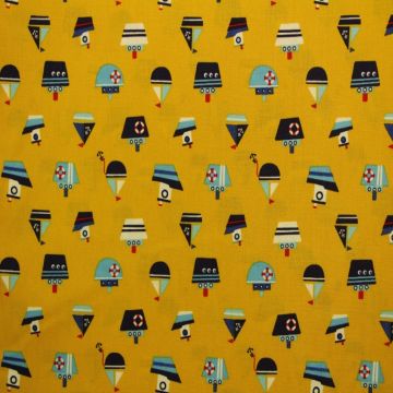 Baumwolle -Little Sailor on Yellow