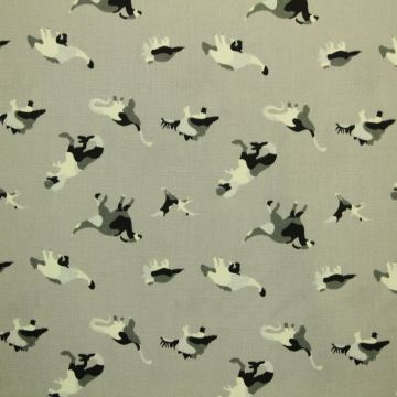 Baumwolle -Camouflage Dino on Light Grey