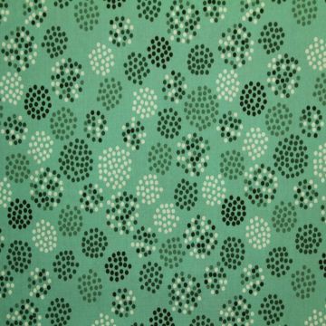 Baumwolle -Field of Dots on Turquoise