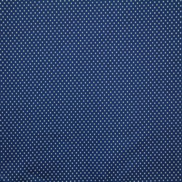 Baumwolle -Mini Dots on Blue