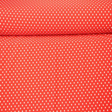 Lycra - Bright Red Dots