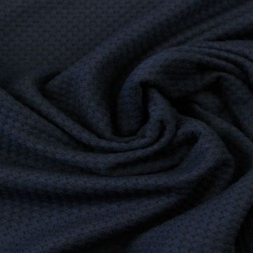 Jacquard Jersey - Dark Blue Design