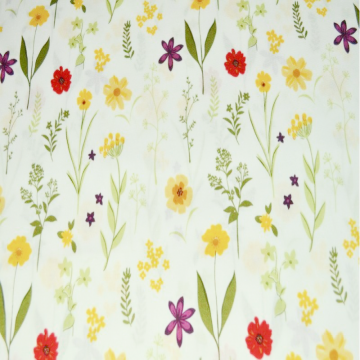 Baumwolle - Picking Flowers - White