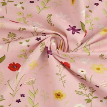 Baumwolle - Picking Flowers - Light Pink