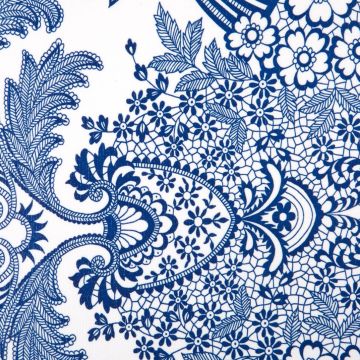 Wachstuch Kitsch Kitchen - Paraiso Dark Blue