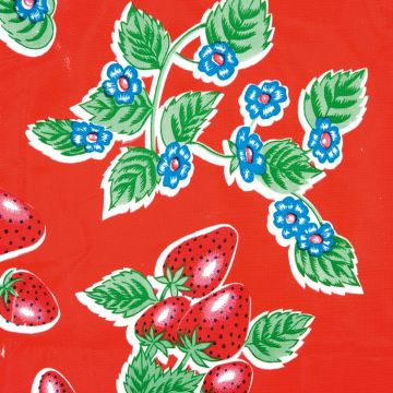 Wachstuch Kitsch Kitchen - Fresas Red
