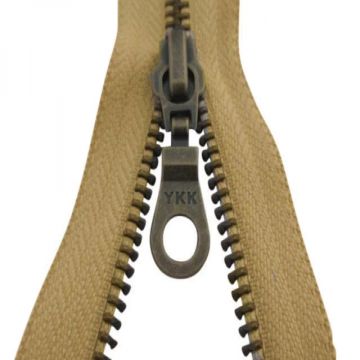 Kupfer YKK-Reißverschlüsse Teilbar - Beige-986 50 cm